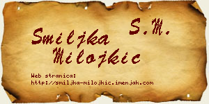 Smiljka Milojkić vizit kartica